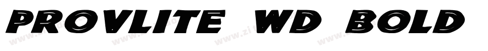 ProvLite Wd Bold Italic字体转换